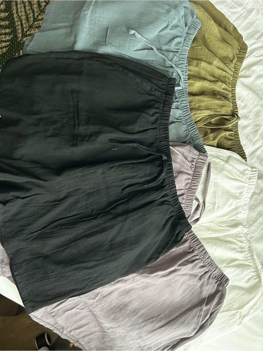 Set of 5 Elastic Waist Shorts